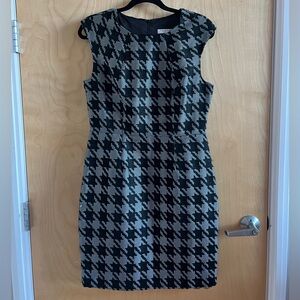TRINA TURK Tailored Houndstooth Dress size 10